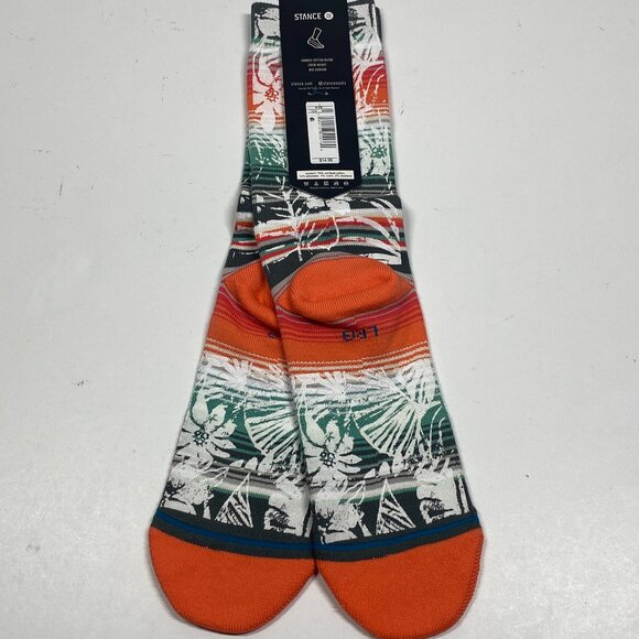 NWT Stance Dwayne Wade Collection - Floral Print - Crew Socks - Large - Picture 3 of 4